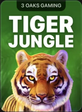 Tiger Jungle cover: a tiger's face against a green jungle